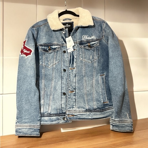 Hollister Denim Light Blue California Jacket Size M. New - Picture 7 of 11
